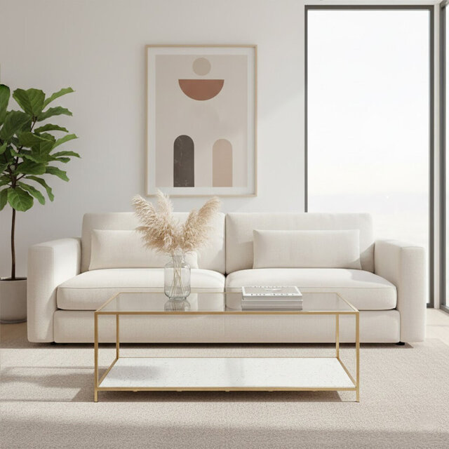 Adi Four Leg Coffee Table with Storage