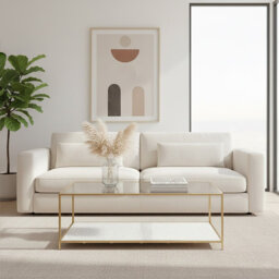 Adi Four Leg Coffee Table with Storage