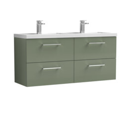 Arno 1205mm Double Bathroom Vanity with Integrated Polymarble Basin