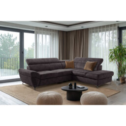 MONTANA Fabric Corner Sofa with Sleeping Function and Storage and Adjustable Headrests