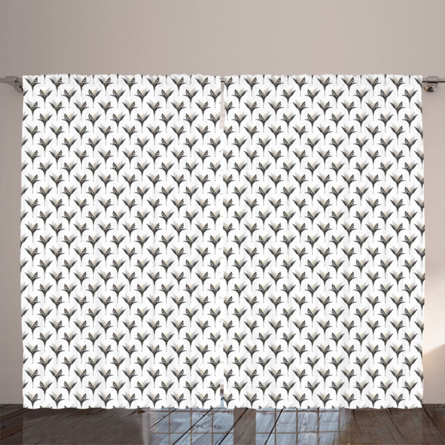 Rustic curtain, modern bouquet, leaves flowers, flowery, gray dark peach