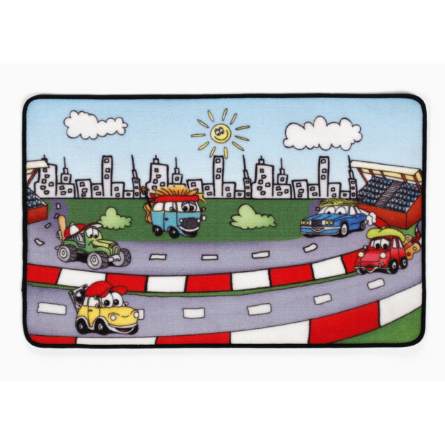 Cars Flatweave Multicolour Rug