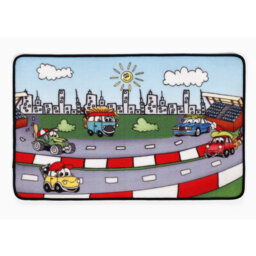 Cars Flatweave Multicolour Rug