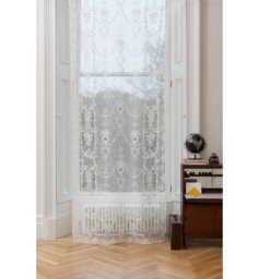 Clive Cotton Blend Sheer Single Curtain Panel