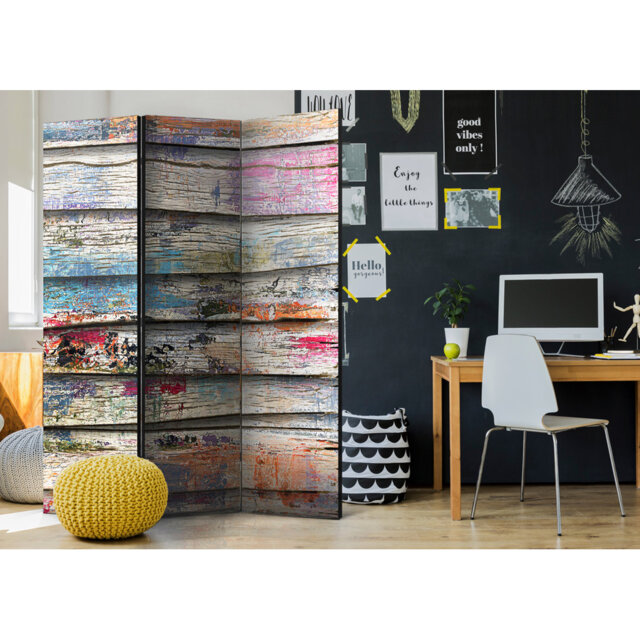 135cm W x 172cm H 3 - Panel One Sided Room Divider Folding Room Divider