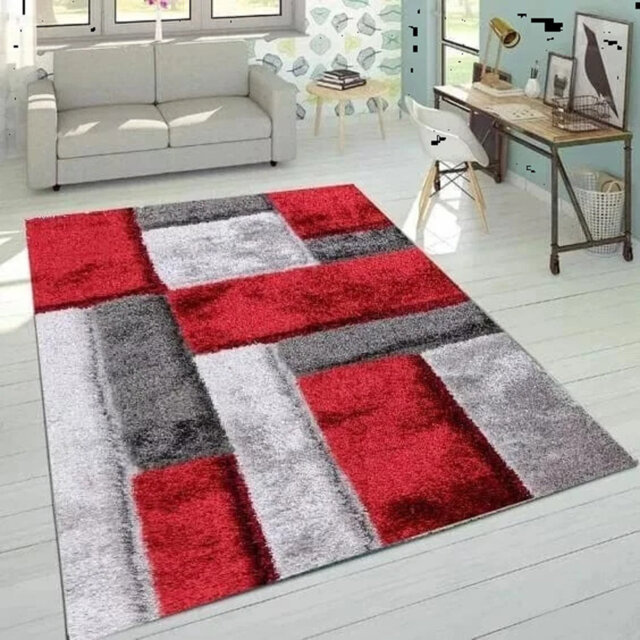 Modern Stylish Large Shaggy Area Rugs Hallway Living Room Bedroom Carpet Mats*
