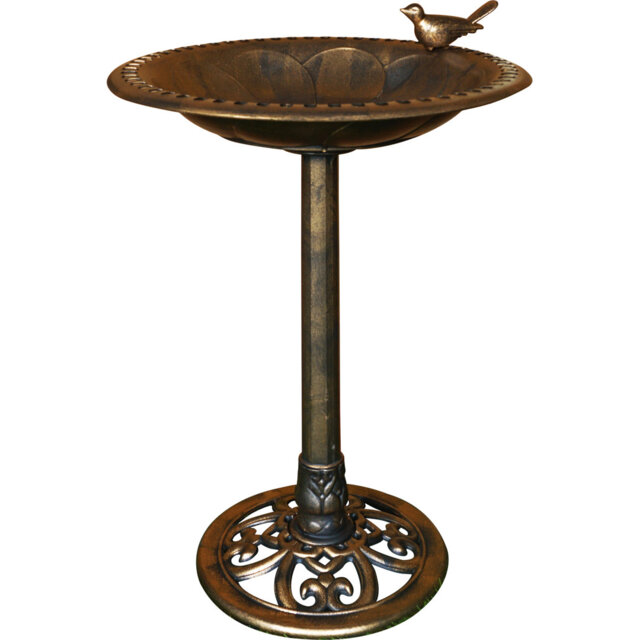 Quigley Bronze Bird Bath