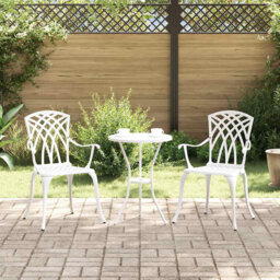 Garden Chair 2 Pcs Aluminium Outdoor Seating Patio Furniture Terrace