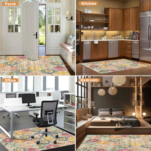 "Heavy Duty Office Chair Mat for Hardwood & Tile Floors, Anti-Slip, 36""X48"""