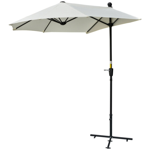 Bryseida 190cm Balcony Parasol with Crank Lift