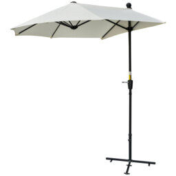 Bryseida 190cm Balcony Parasol with Crank Lift