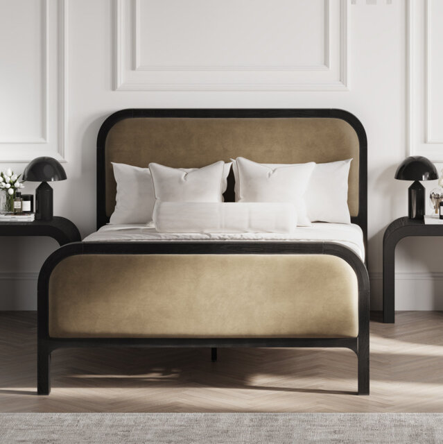 INES UPHOLSTERED BED