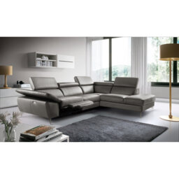 La Crosse Genuine Leather Electric Reclining Corner Sofa