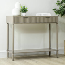 Annlynn Console Table For Living Room Furniture, 2 Drawers Wooden Slim Entry Hallway Table