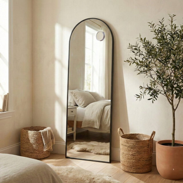 Metal Rectangle Floor Mirror