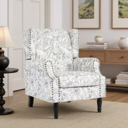Upholstered Chenille Armchair