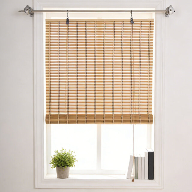 Bamboo Room Darkening Curtain Single Panel