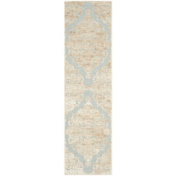 Velay Looped/Hooked Stone/Aqua Rug