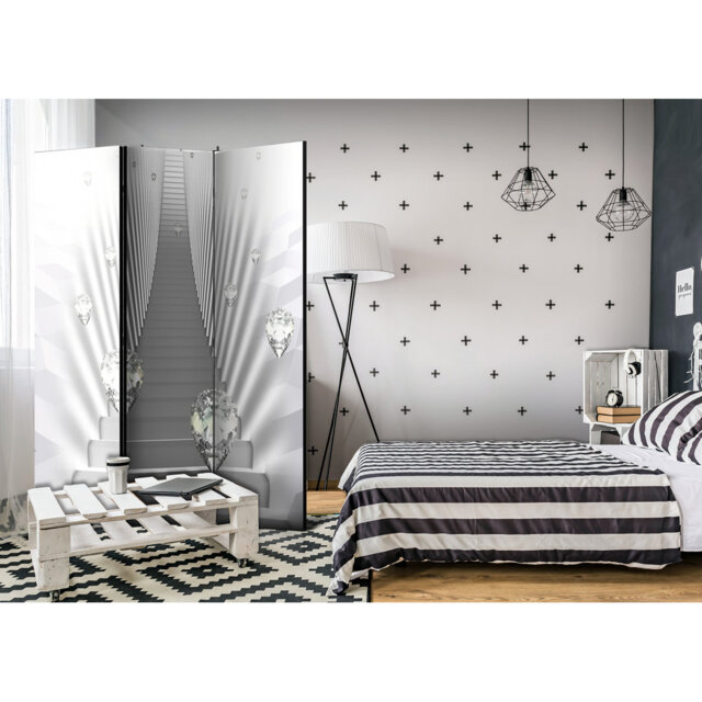 135cm W x 172cm H 3 - Panel Acoustic Room Divider Folding Room Divider
