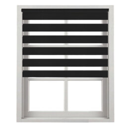 Dual Layer Day & Night Zebra Roller Shade – Light Filtering Window Blind