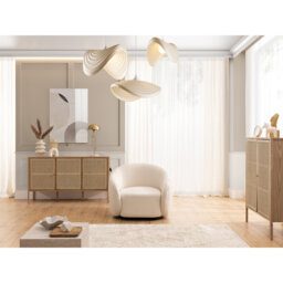 Roundi Bouclé Sofa Set 3+2+1 Luxury and Modern Collection Curved Sofas and Armchair