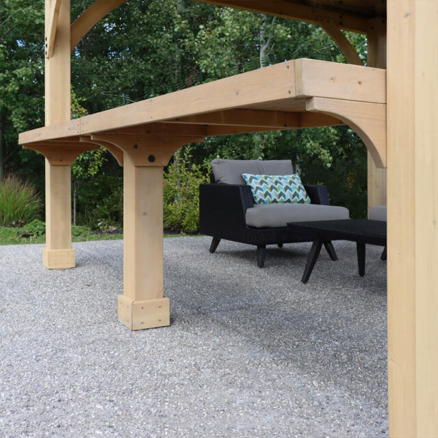 Manufactured Wood Soft-top Gazebo