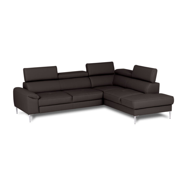 Camden Real Leather Corner Sofa with Pull-Out Bed, Storage & Adjustable Headrests