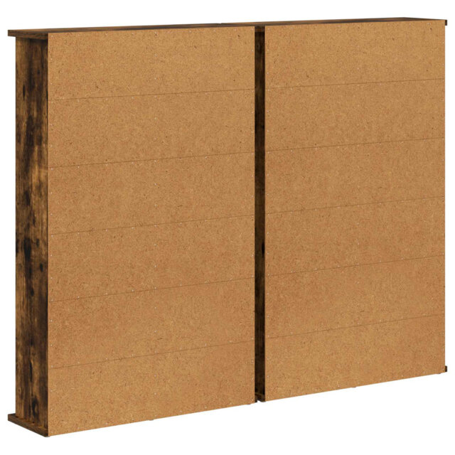 vidaXL CD Cabinet Engineered Wood Media Storage Solution Modern Furniture Home