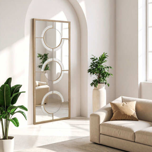 Sistrom Solid Wood Flat Wall Mirror