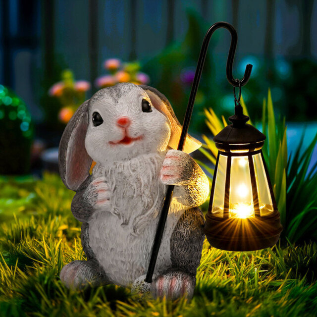 Solar Garden Statues Figurine Lights for Outdoor, Yard, Garden Decor Unique Gifts for Mom, for Women, Decoration for Patio