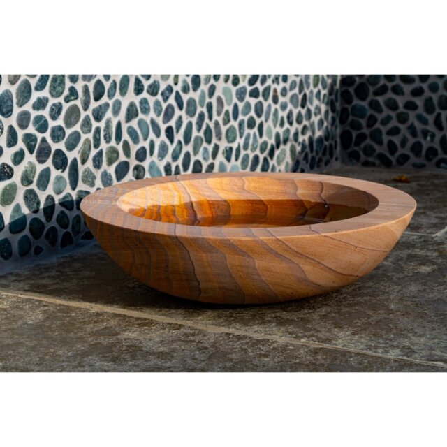 Akeem Natural Stone Birdbath