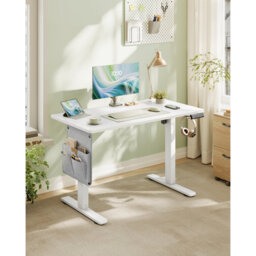 Adjustable Metal Base Standing Desk with Power Outlet