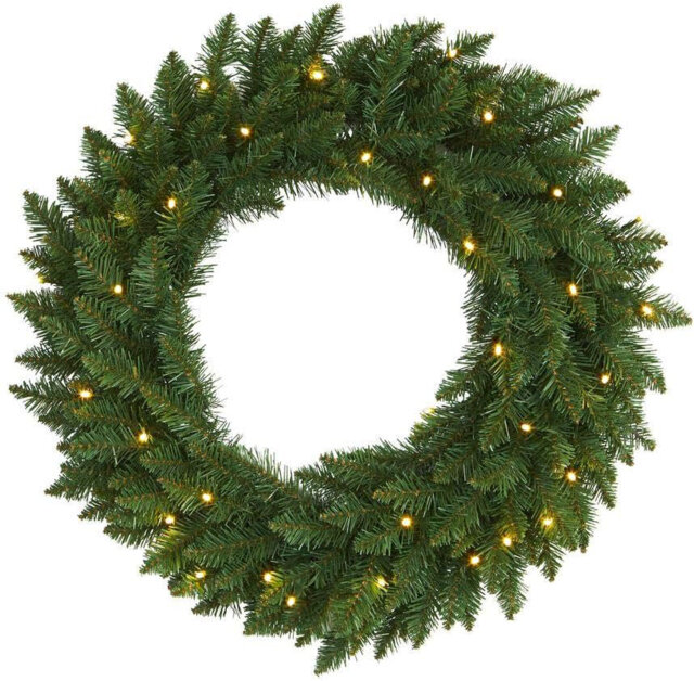 SHATCHI Imperial Pine Green Christmas Wreath Fireplaces Stairs Decoration,55cm
