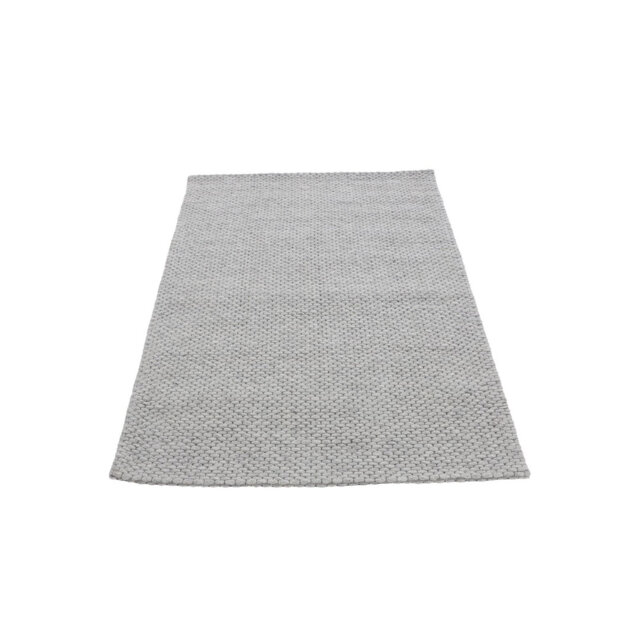 Handgefertigter Wollteppich Aus In Grau Hand Crafted Hand Loomed Grey Area Rug