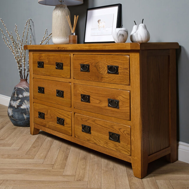 Cociani 6 Drawer 128Cm W Chest of Drawers