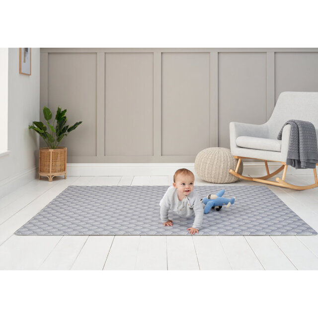 Tutti Bambini Luxury Padded XL Playmat – Extra Large 200 x 140cm Reversible Baby Play Mat