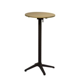 Aule Round Metal Folding Outdoor Bar Table , 55.5cm cm W 55.5cm cm D