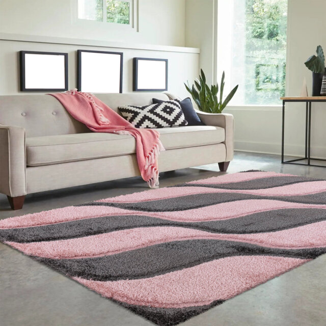 Rodosky Geometric Shag Indoor / Outdoor Area Rug