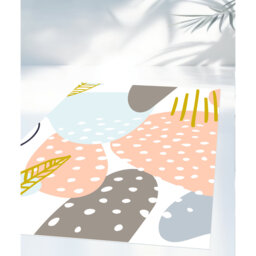 Aliosman 2.8mm Vinyl, Phthalate Free With Exclusive Printed Designs. Multicolor Area Rug
