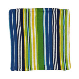 Largent Striped Square Cushion