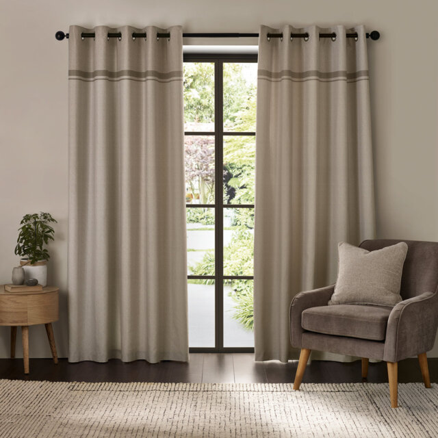 Melville Lined Eyelet Curtains
