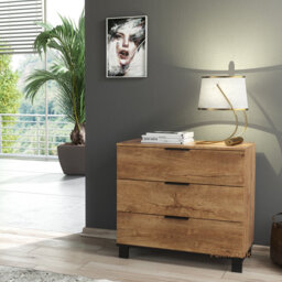 Cozy 80cm W 3 - Drawer Chest of Drawers