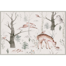Vinyl Floor Mat for children's room, non-slip PVC, Autumn forest 100x150 cm