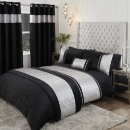 Olympia Cotton Blend Chevron / Zig Zag Duvet Cover with Pillowcases Included