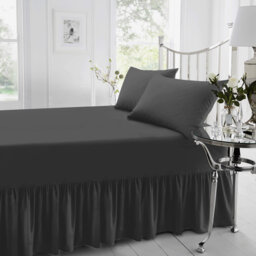 Percale Valance Sheet Polycotton Solid Colour Bed Sheet Single Double King Super King Machine Washable High Quality