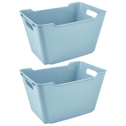 Set of 2 Storage Box Textured Surface