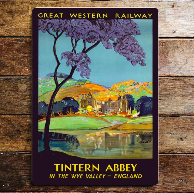 Great Western Railway Tintern Abbey Metal Wall DÃ©cor