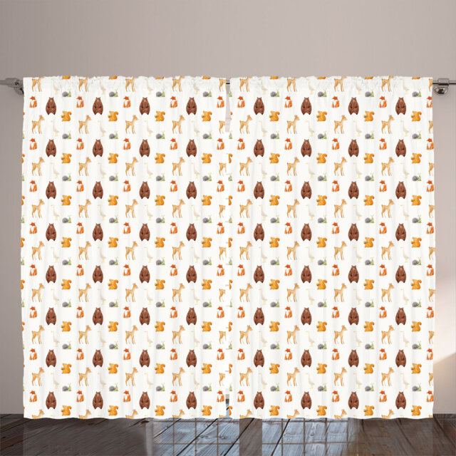 Semi Sheer Curtain Pair