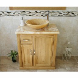 Deberry 750mm Single Bathroom Vanity with Vessel Stone Basin