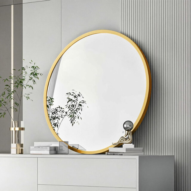 Aluminium Round Mirror